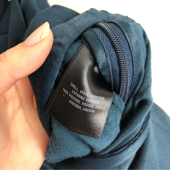 ANTHROPOLOGIE Blue Satin Tie Waist Trouser Pants - Picture 11 of 12